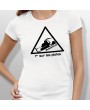 Tshirt ski PREMIER SUR LES PISTES femme