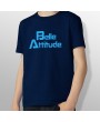 Tshirt ski BELLE ATTITUDE BLUE enfant