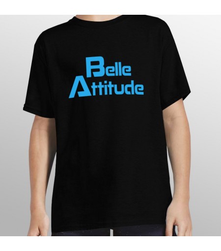 Tshirt ski BELLE ATTITUDE BLUE enfant