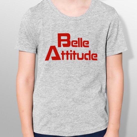 Tshirt ski BELLE ATTITUDE RED enfant