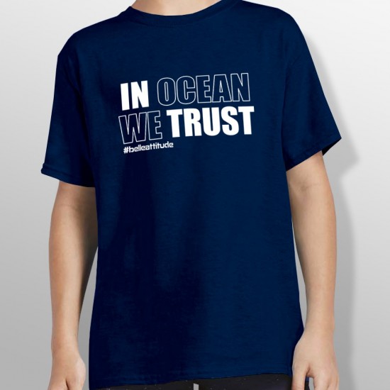 Tshirt IN OCEAN WE TRUST enfant