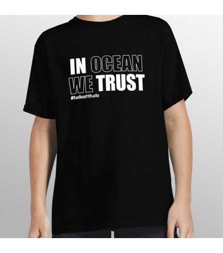 Tshirt IN OCEAN WE TRUST enfant