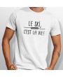 Tshirt ski LE SKI C'EST LA VIE homme