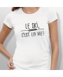 Tshirt ski LE SKI C'EST LA VIE femme