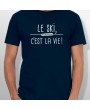 Tshirt ski LE SKI C'EST LA VIE homme