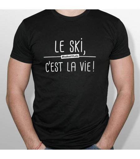 Tshirt ski LE SKI C'EST LA VIE homme