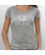 Tshirt ski LE SKI C'EST LA VIE femme