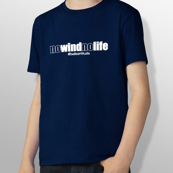 Tshirt NO WIND NO LIFE enfant