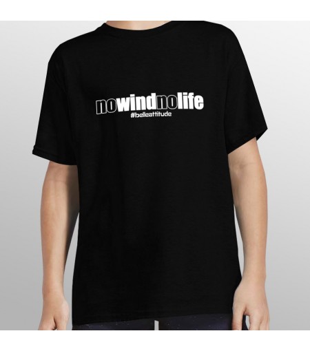 Tshirt NO WIND NO LIFE enfant