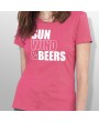 Tshirt SUN WIND AND BEERS femme