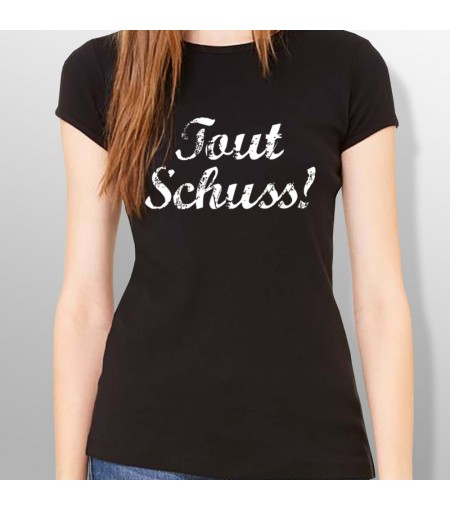 Tshirt ski TOUT SCHUSS femme