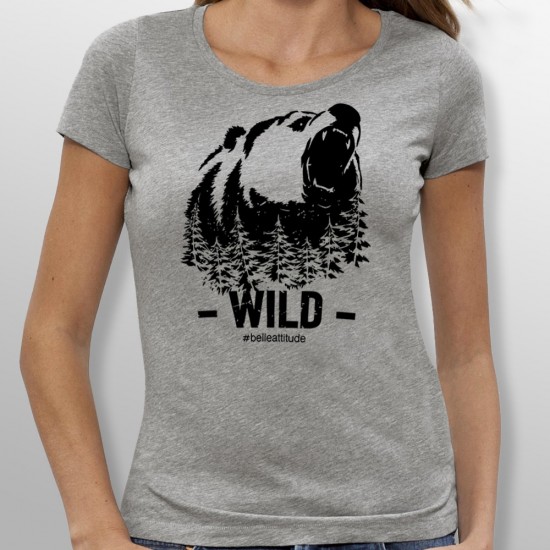 Tshirt ski WILD femme