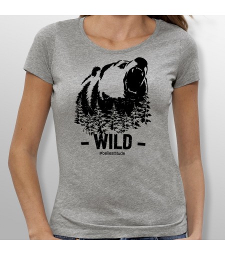 Tshirt ski WILD femme