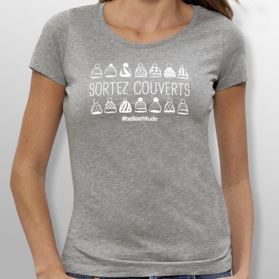 Tshirt ski SORTEZ COUVERTS femme